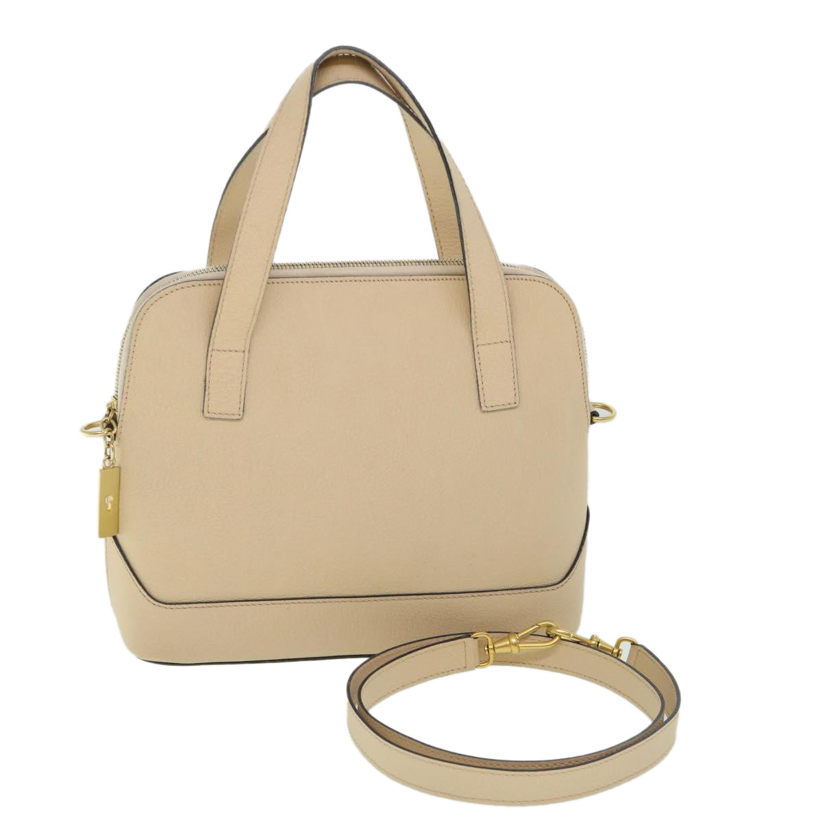 Luxury Hand Bag Way Ar Leather Beige Travel Bag