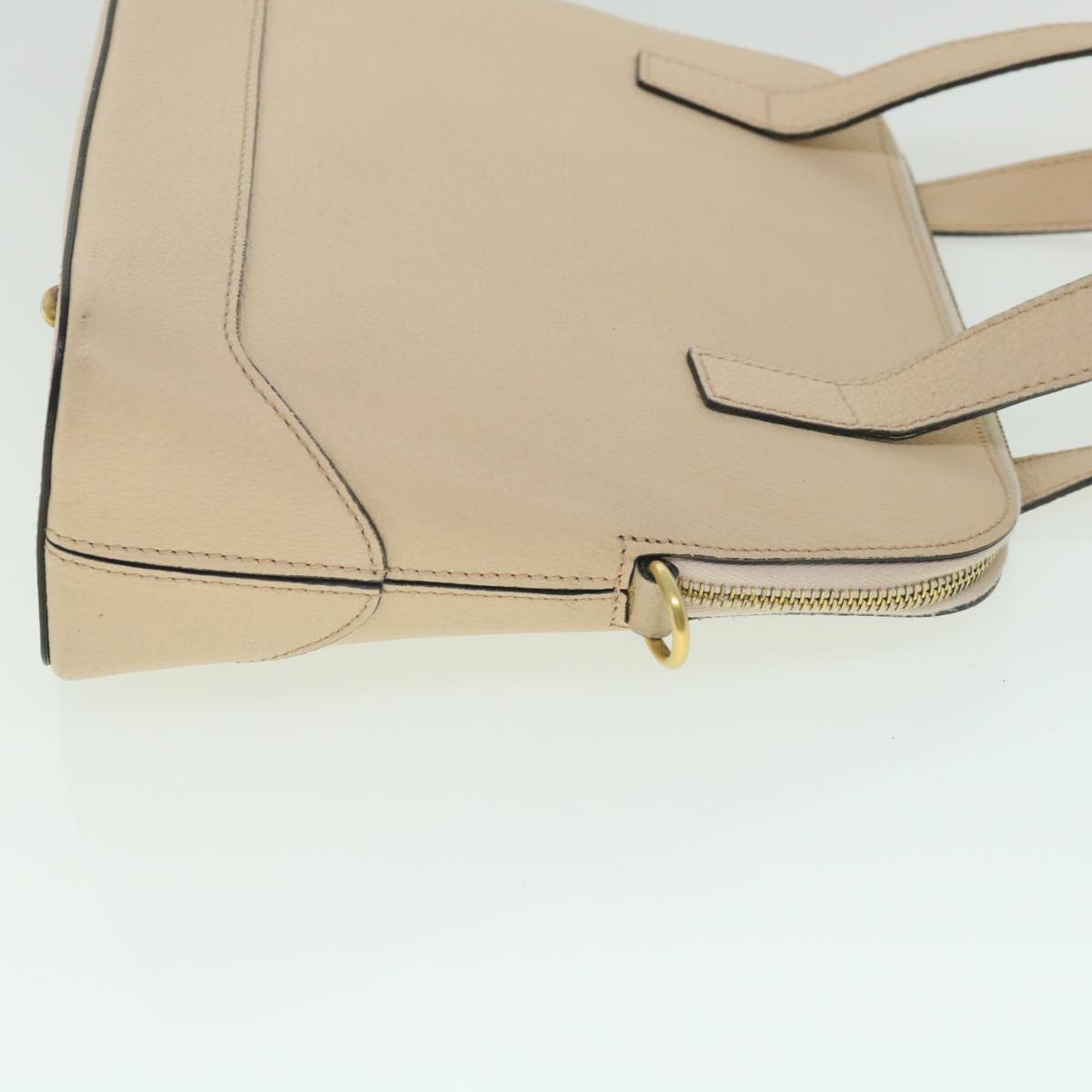 Luxury Hand Bag Way Ar Leather Beige Travel Bag