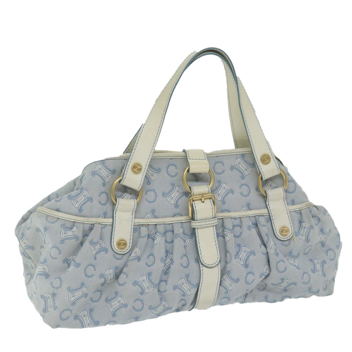 Luxury Paris Macadam Hand Bag Ar B Canvas Blue Travel Bag