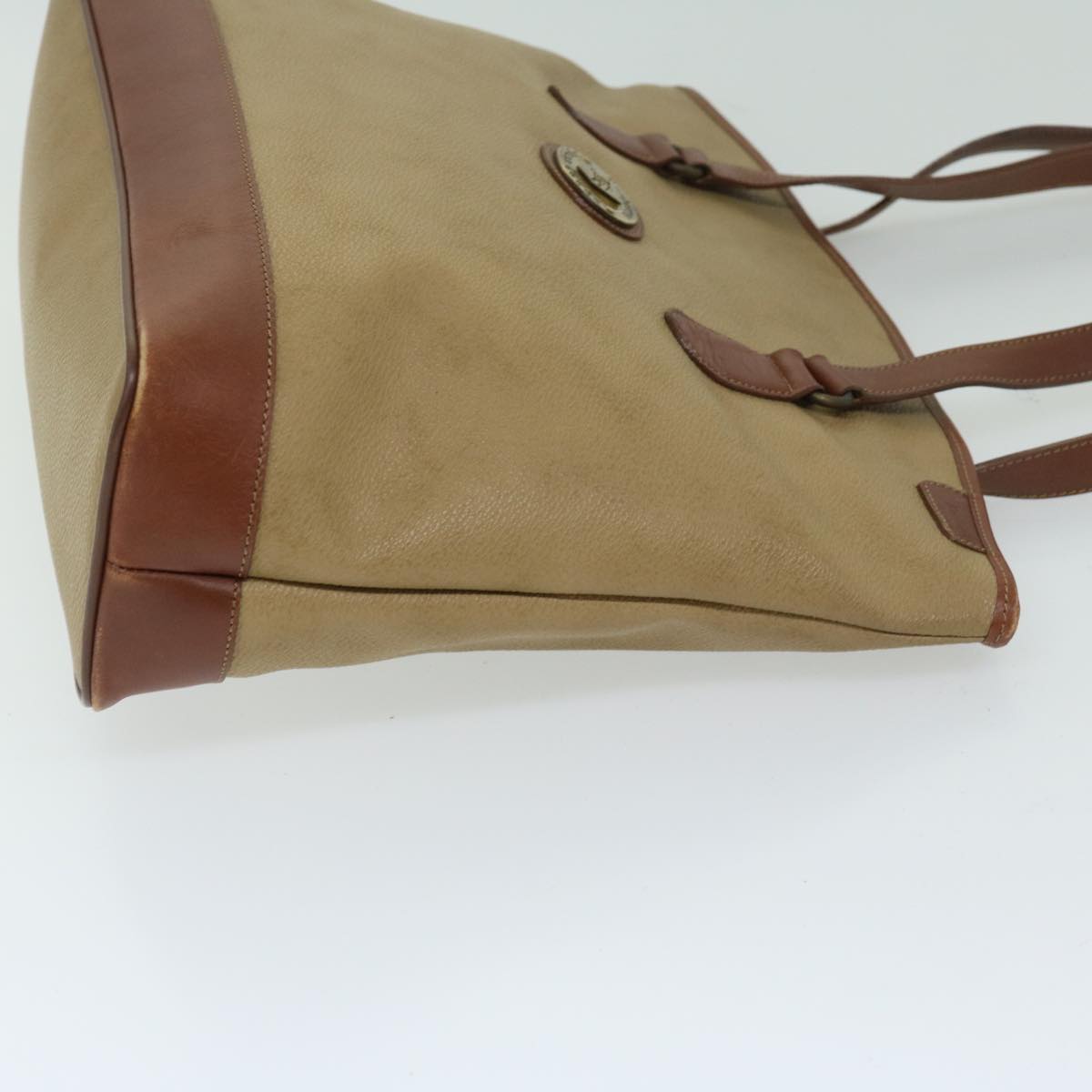 Burberry Luxury ss Shoulder Bag Pvc Auth Ar11499 Beige