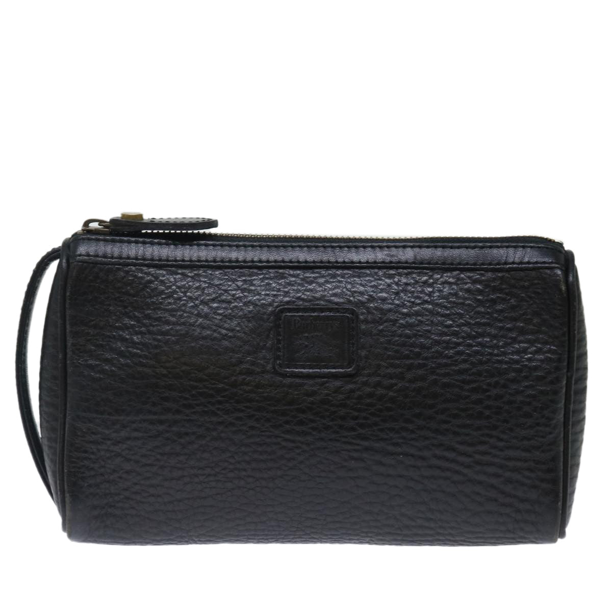 Burberry Luxury ss Clutch Bag Auth Ar11739 Leather Black