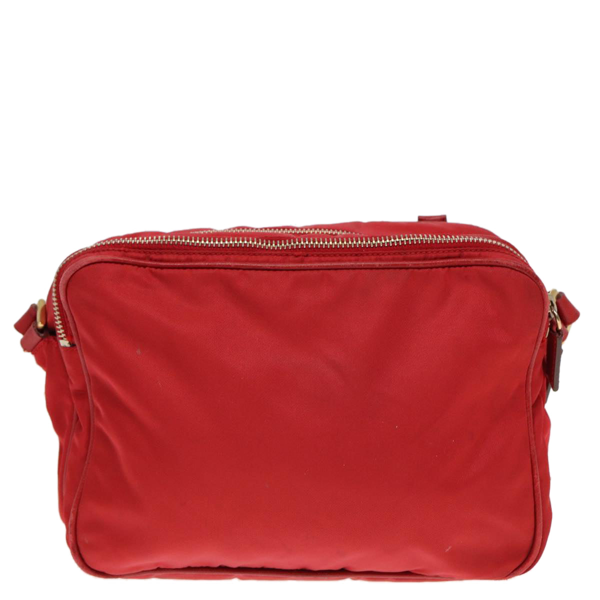 Prada Shoulder Bag Auth Nylon Red Red Auth Ar11981