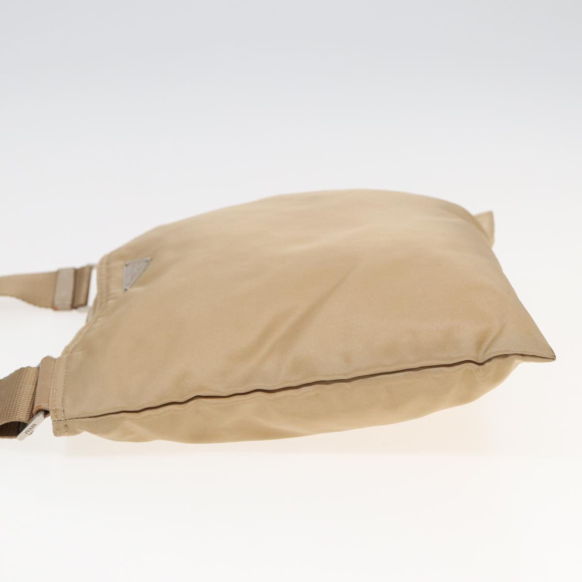 Prada Shoulder Bag Auth Nylon Beige Beige Auth Ar12032