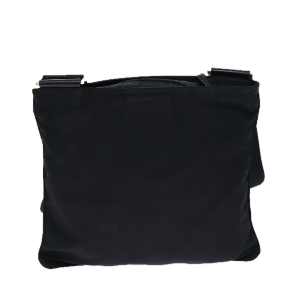Prada Shoulder Bag Auth Nylon Black Black Auth Ar12121
