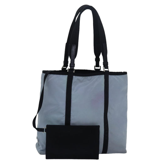 Prada Tote Bag Auth Nylon Blue Blue Auth Ar12135