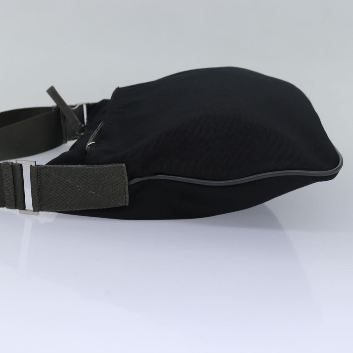 Prada Shoulder Bag Auth Nylon Black Black Auth Ar12142