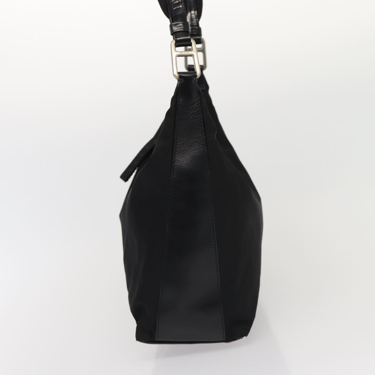 Prada Shoulder Bag Auth Nylon Black Black Auth Ar12214