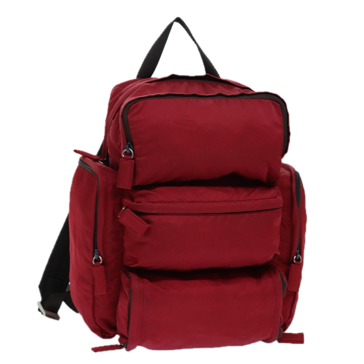Prada Backpack Auth Nylon Red