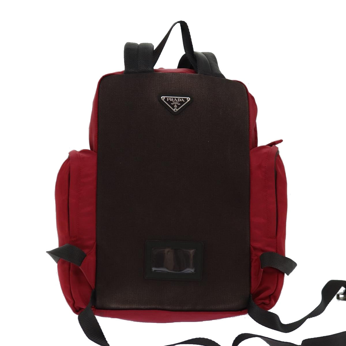 Prada Backpack Auth Nylon Red