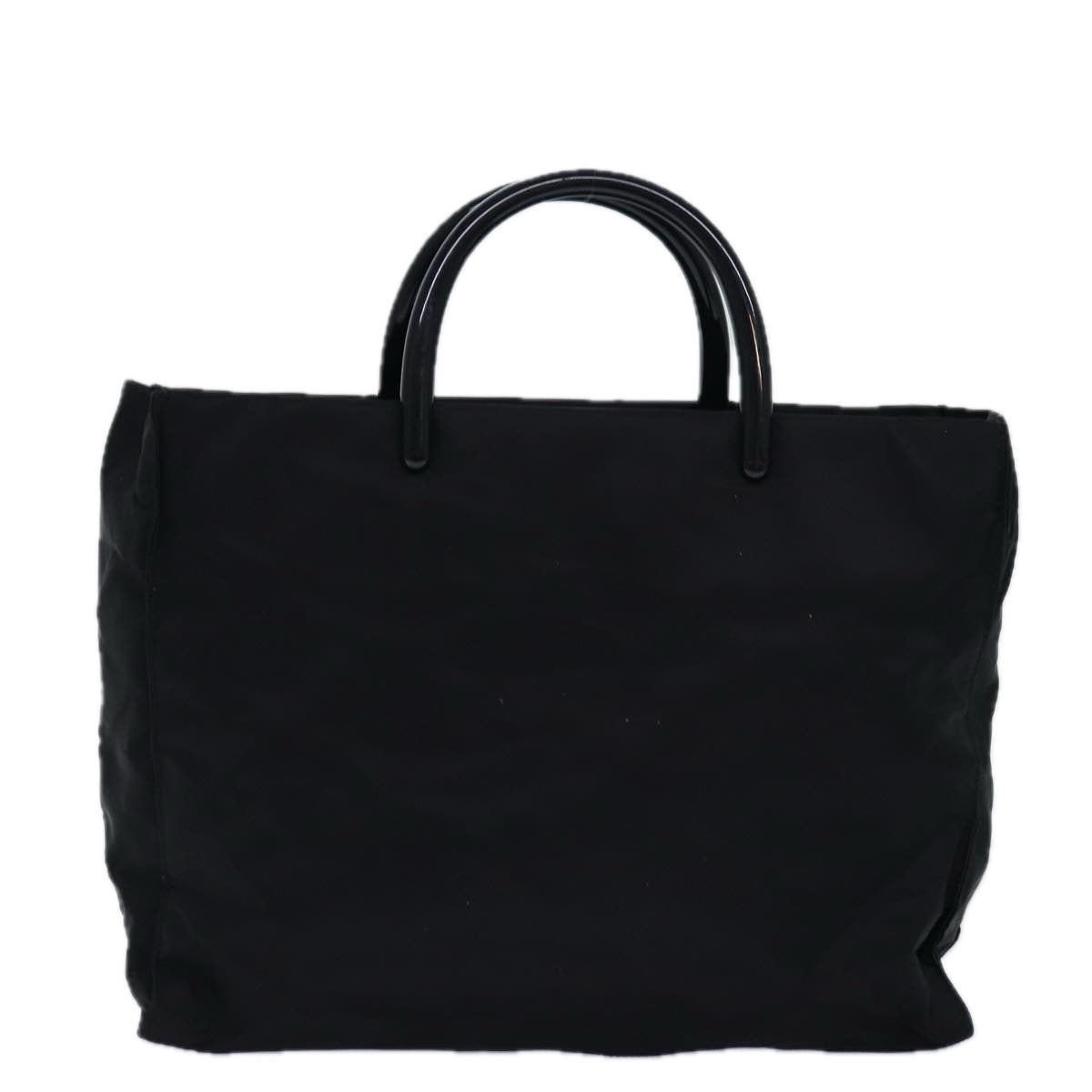 Prada Hand Bag Auth Nylon Black Travel Bag Black Auth Ar12281
