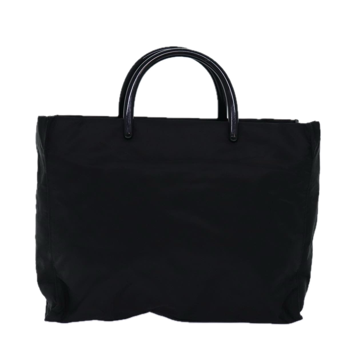 Prada Hand Bag Auth Nylon Black Travel Bag Black Auth Ar12281