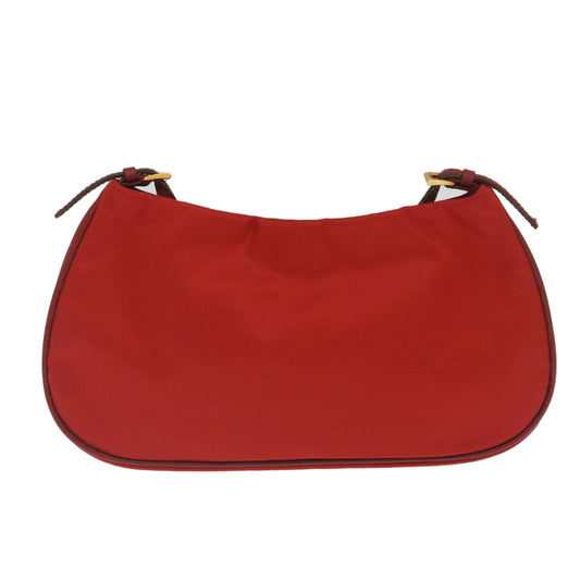 Prada Accessory Pouch Luxury Handbag Nylon Red Clutch Bag