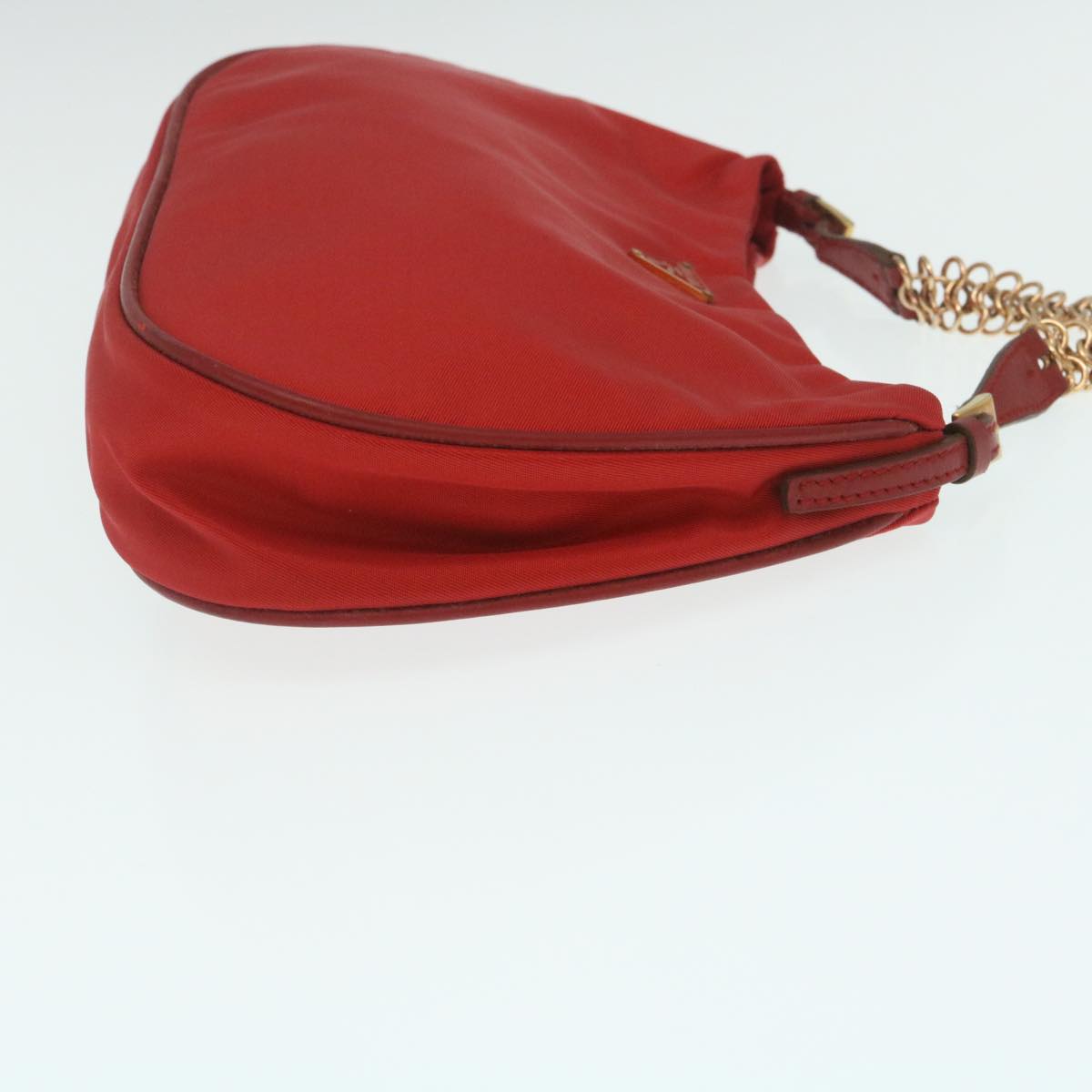 Prada Accessory Pouch Luxury Handbag Nylon Red Clutch Bag