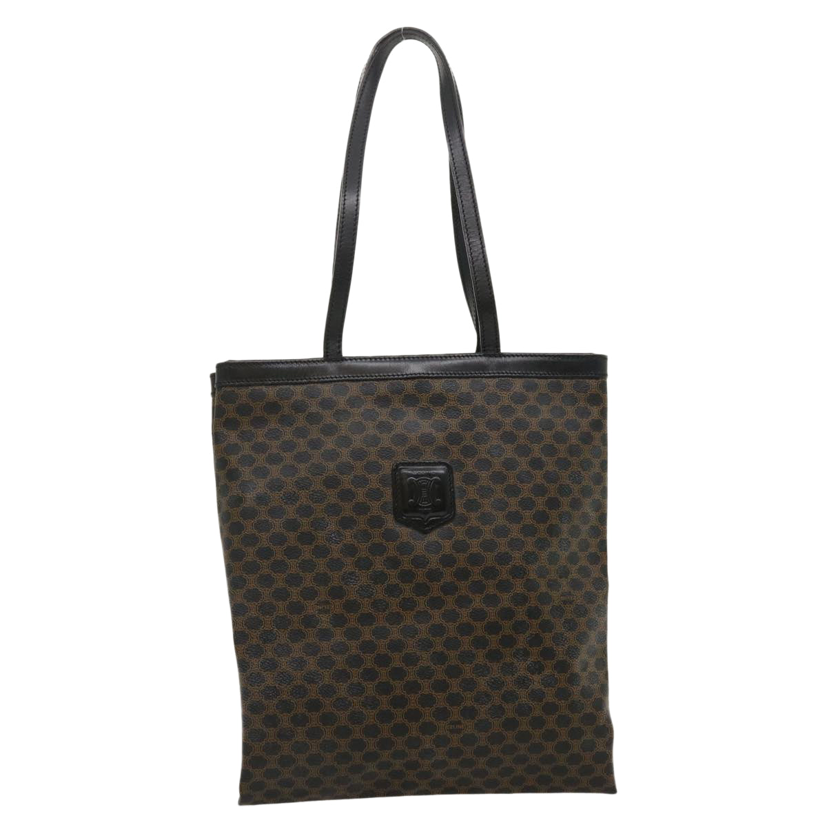 Luxury Macadam Tote Bag Pvc Brown Ar Leather Canvas