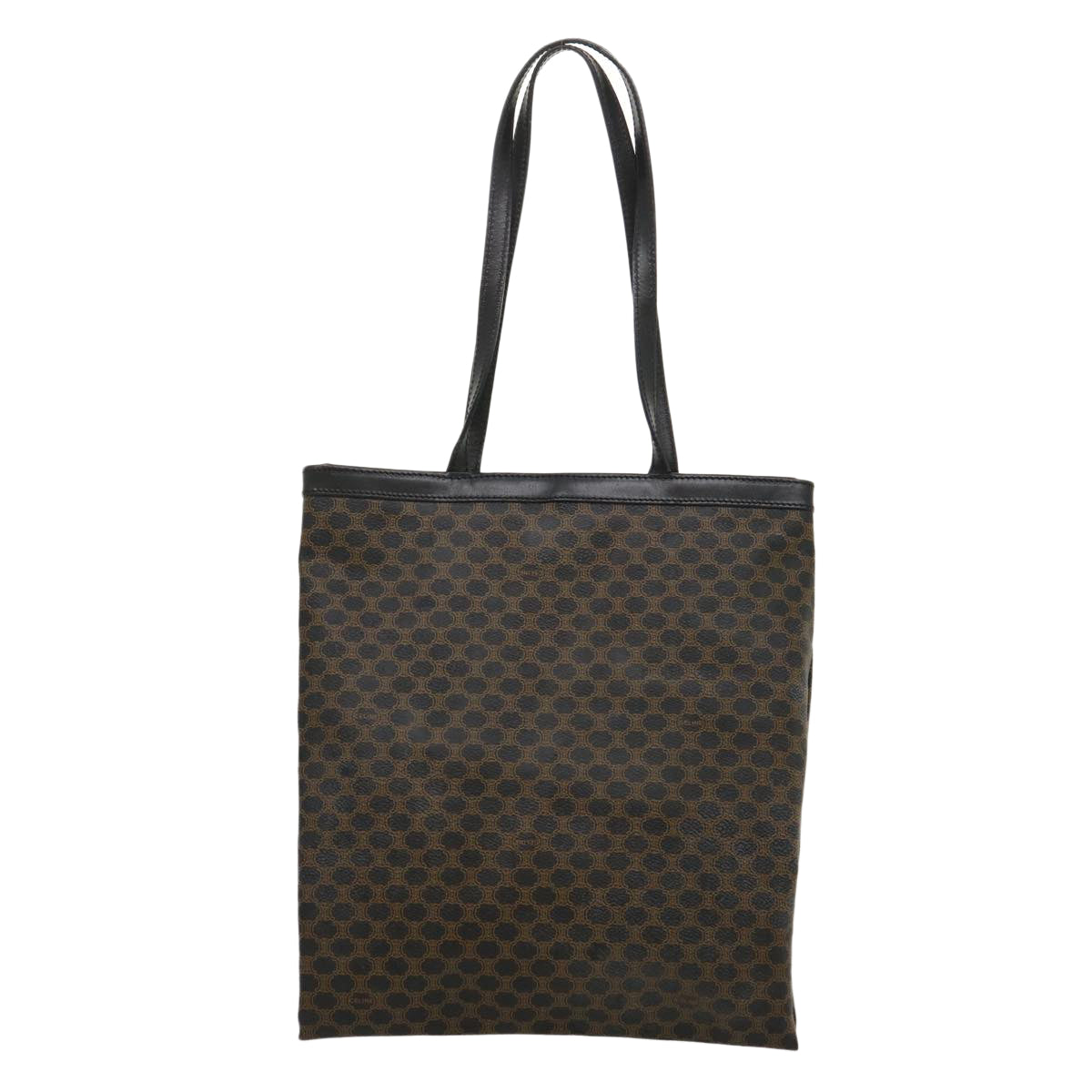 Luxury Macadam Tote Bag Pvc Brown Ar Leather Canvas
