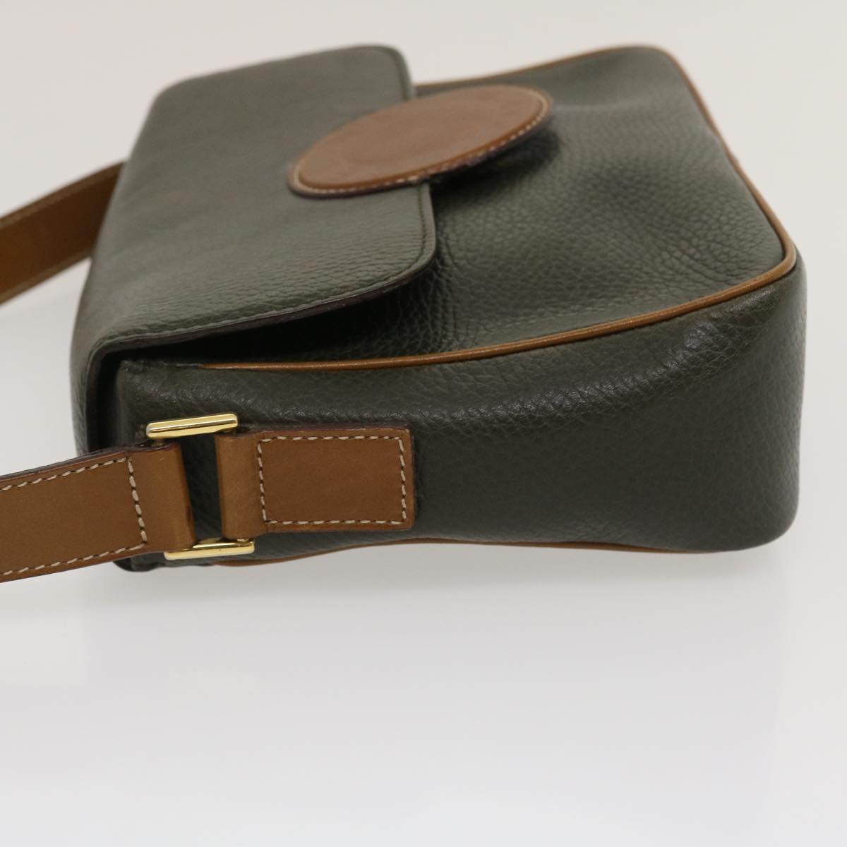 Luxury Shoulder Bag Gray Ar Leather Brown