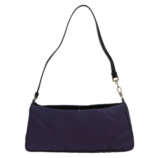 Prada Accessory Pouch Luxury Handbag Nylon Purple Clutch Bag Nylon Purple Ar7076