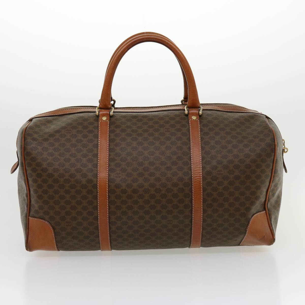 Luxury Macadam Boston Bag Set Ar Canvas Brown Travel Bag
