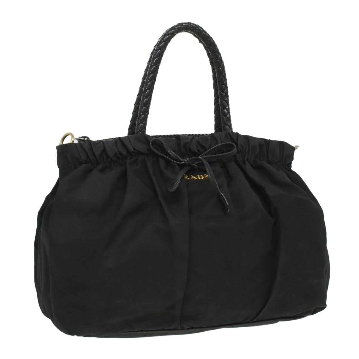 Prada Hand Bag Nylon Black Travel Bag Nylon Black Ar8451