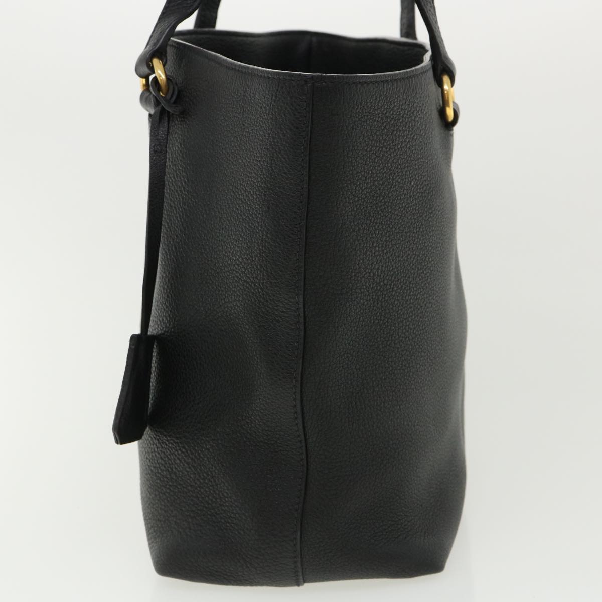 Prada Tote Bag Auth Leather Black