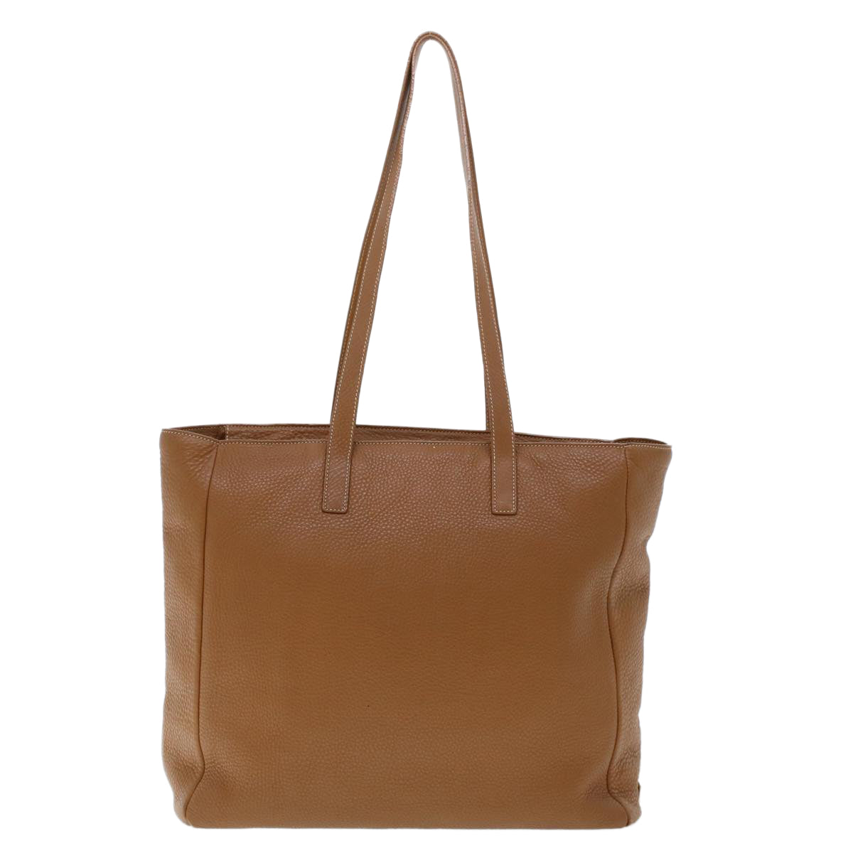 Prada Tote Bag Auth Leather Brown