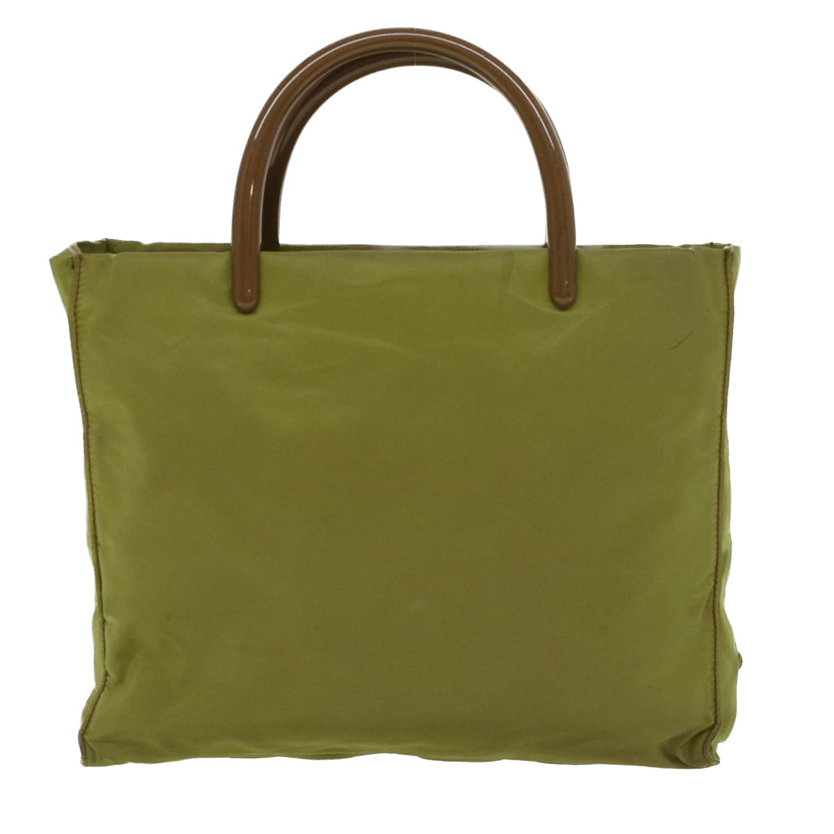 Prada Hand Bag Khaki Nylon Travel Bag Nylon Khaki Ar9806B