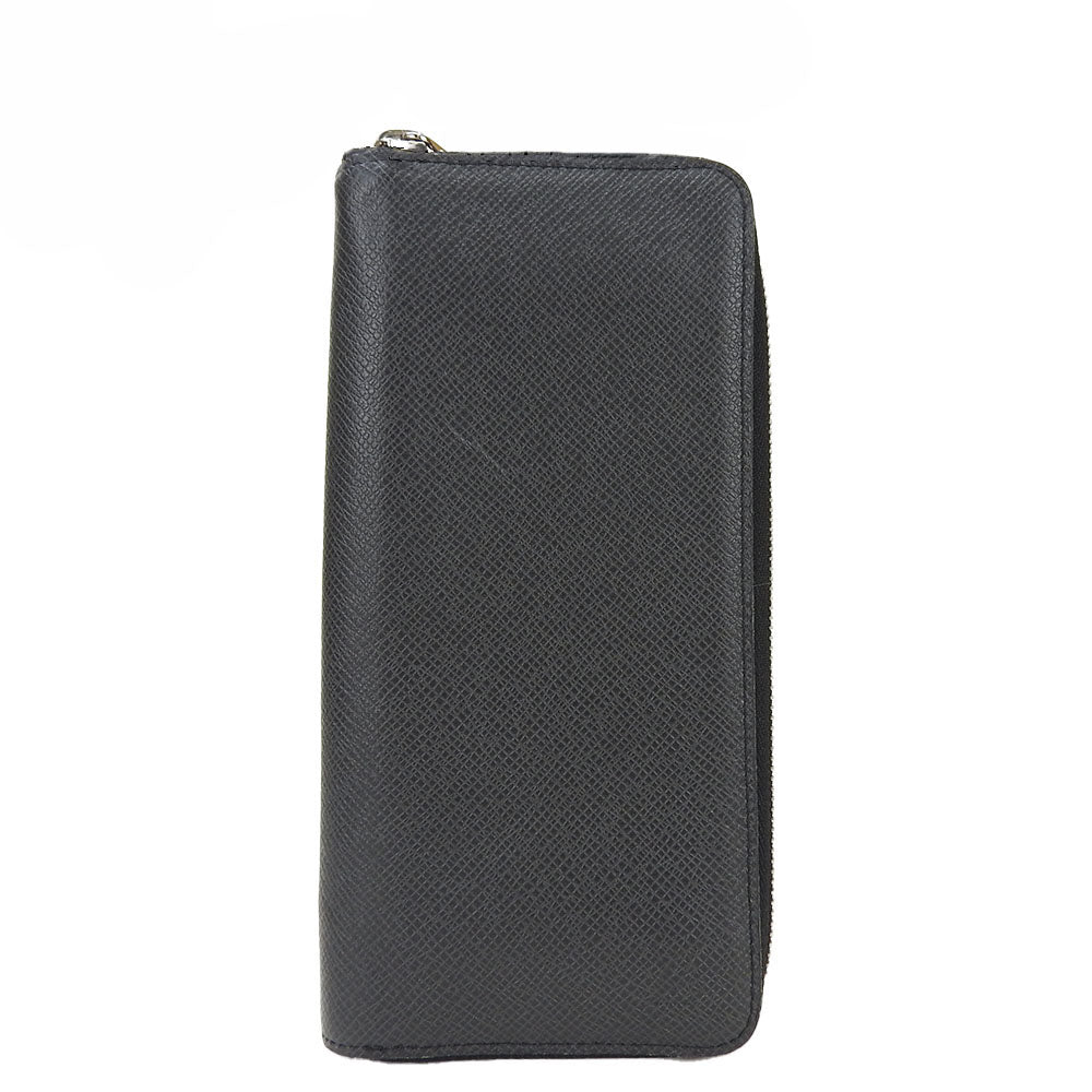 Louis Vuitton Long Purse M32822 Taiga Zippy Black Wallet Case B A18405