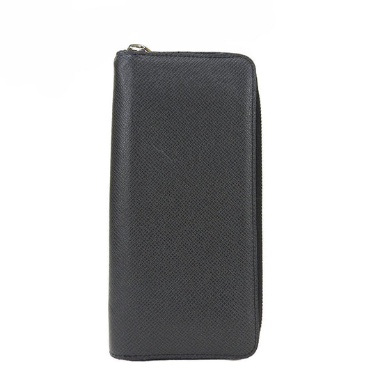 Louis Vuitton Long Purse M32822 Taiga Zippy Black Wallet Case B A18405