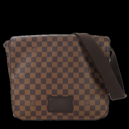 Louis Vuitton N51211 Damier Brooklyn MM Brown Shoulder Bag