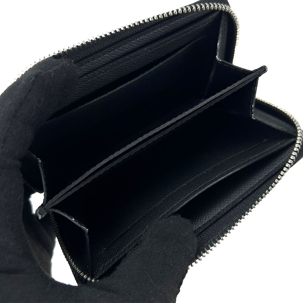 Louis Vuitton Coin M32832 Taiga Zippy coin Black Wallet Case