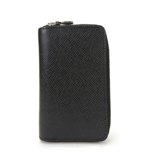 Louis Vuitton Coin M32832 Taiga Zippy coin Black Wallet Case