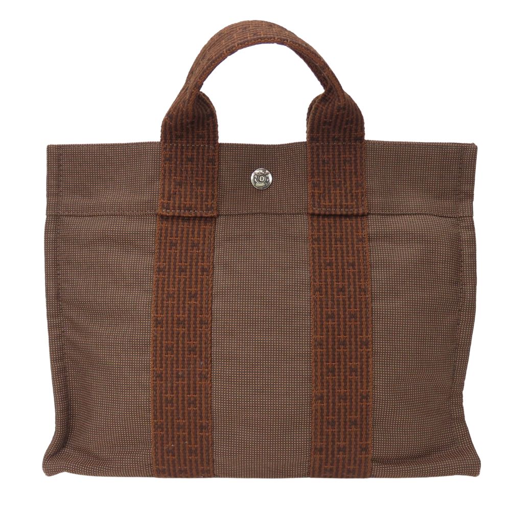Hermes Handbag Her Line Tote Pm Unisex Unisex Canvas Brown Tote Bag