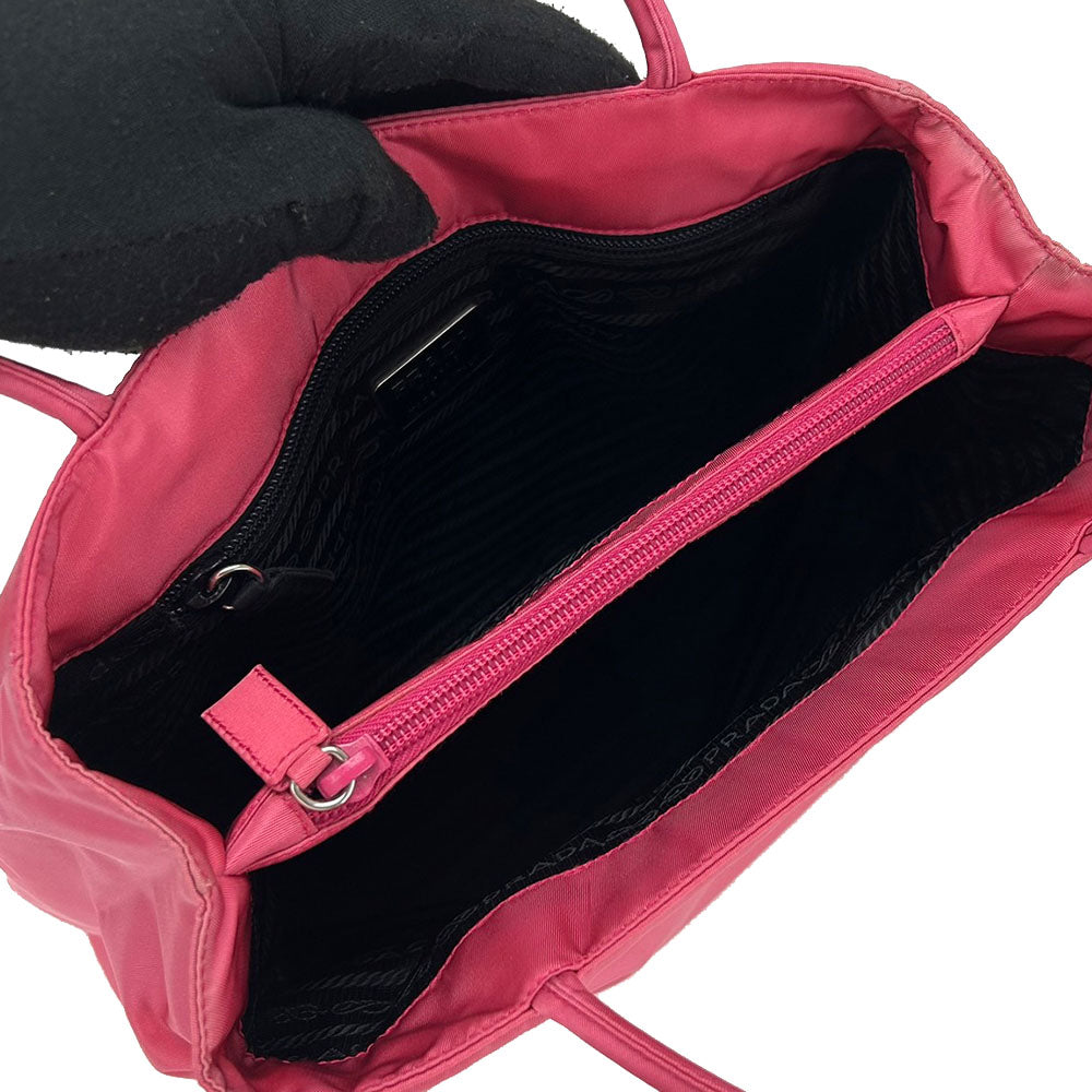 Prada Prada Nylon Handbag B3864 Pink Travel Bag