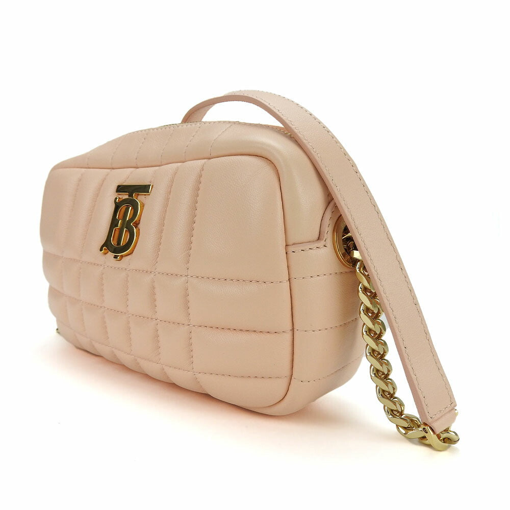 Burberry Shoulder Bag Roller Women Leather Pink Mini