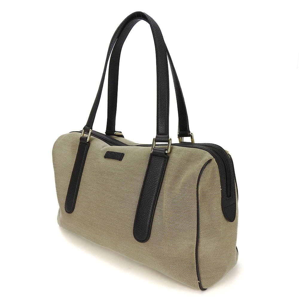 Gucci Boston Duffel Canvas Beige Travel Bag