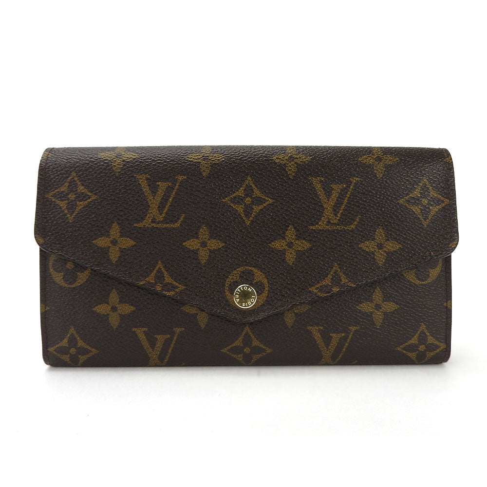 Louis Vuitton Long Purse M60531 Portefeuille Sara Monogram Brown Wallet Case B A40805