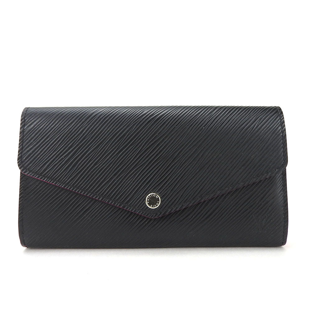 Louis Vuitton Long Purse M64322 Epi Noir Leather Wallet Case