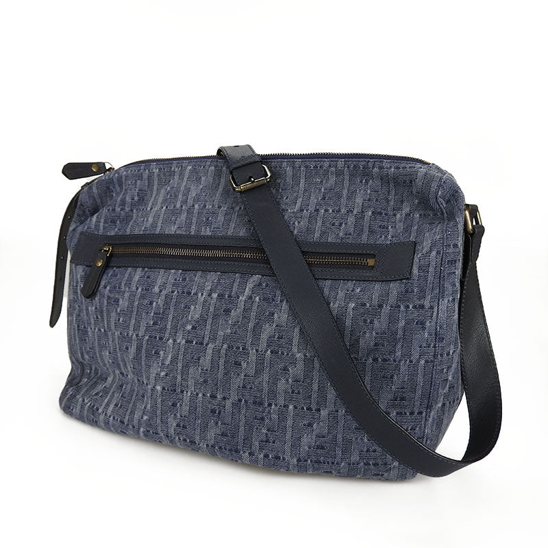 Fendi Shoulder Bag 7Va226 Women Leather Denim Blue