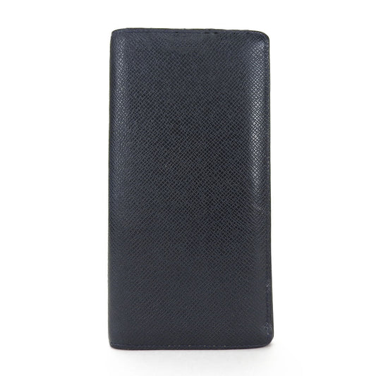 Louis Vuitton Long Purse Taiga Dark Portefeuille Navy Wallet Case