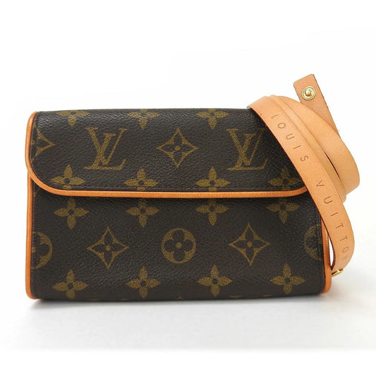 Louis Vuitton Waist M51855 Pochette Florentine XS Monogram Brown Clutch Bag