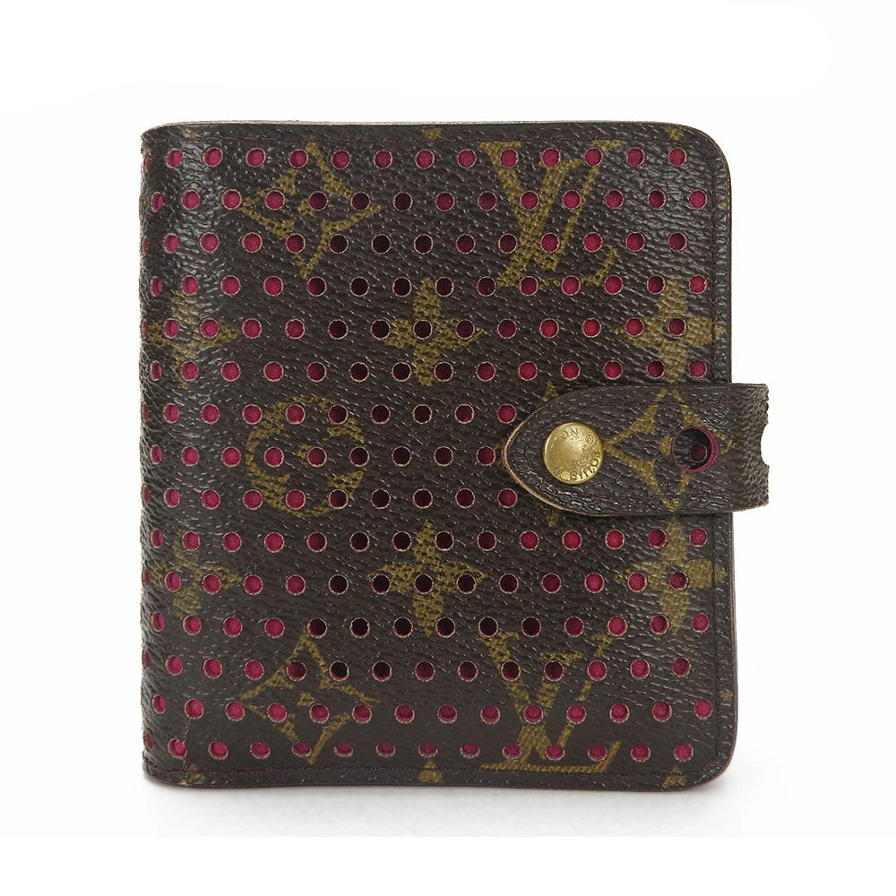 Louis Vuitton Bifold M95188 Perfo Fuchsia Monogram Wallet Case