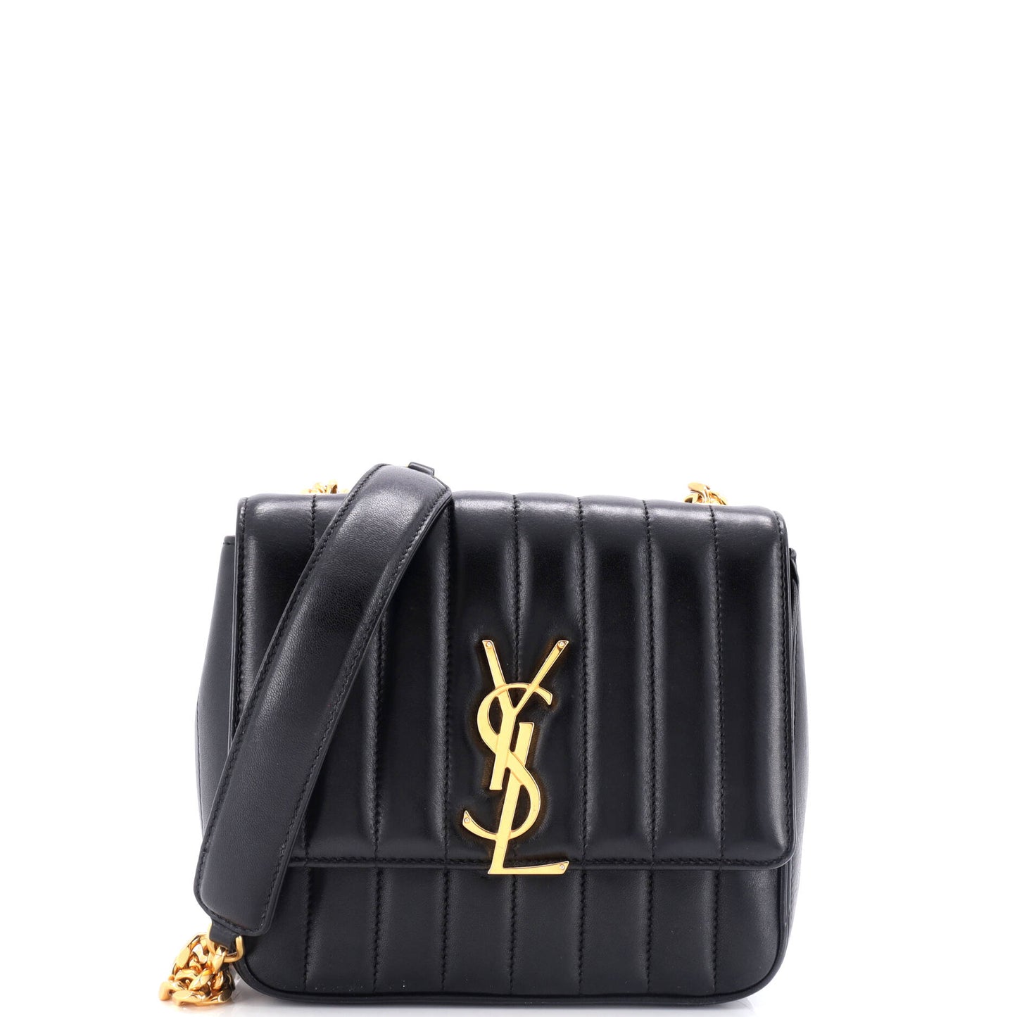 YSL Saint Laurent Saint Laurent Trending Vicky Crossbody Bag Vertical Leather Quilted