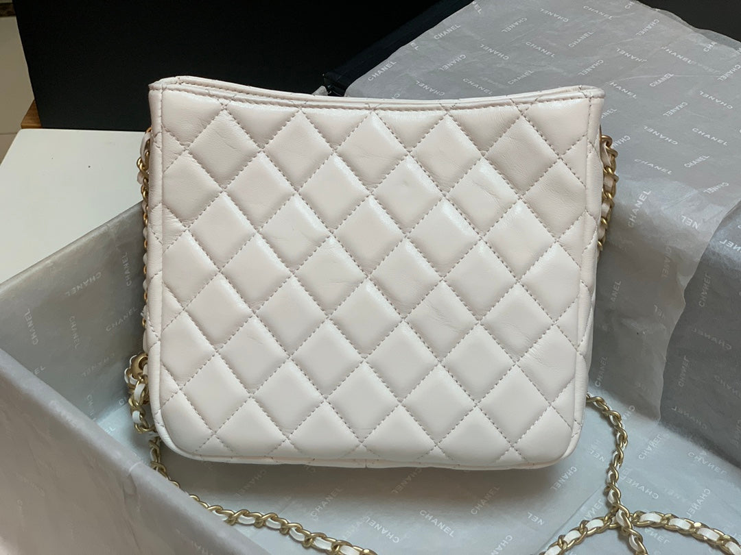 CHLHobo 16cm 6in White Shoulder Bag