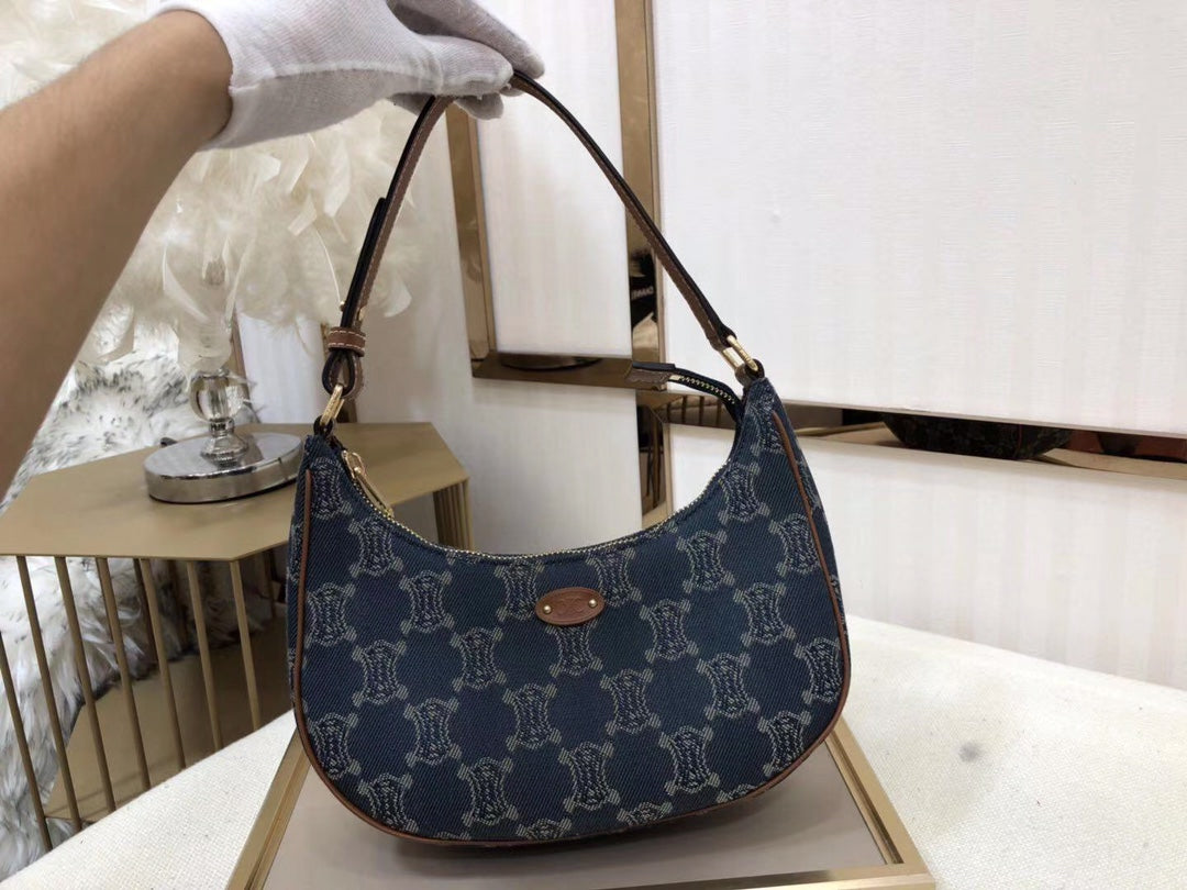 Top Quality Ava Bag In Triomphe Xl Canvas Denim Travel Bag