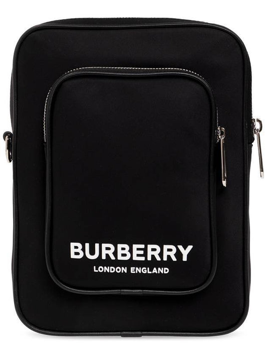 Burberry Luxury Print Kieran Cross Bag Black Logo Travel Bag