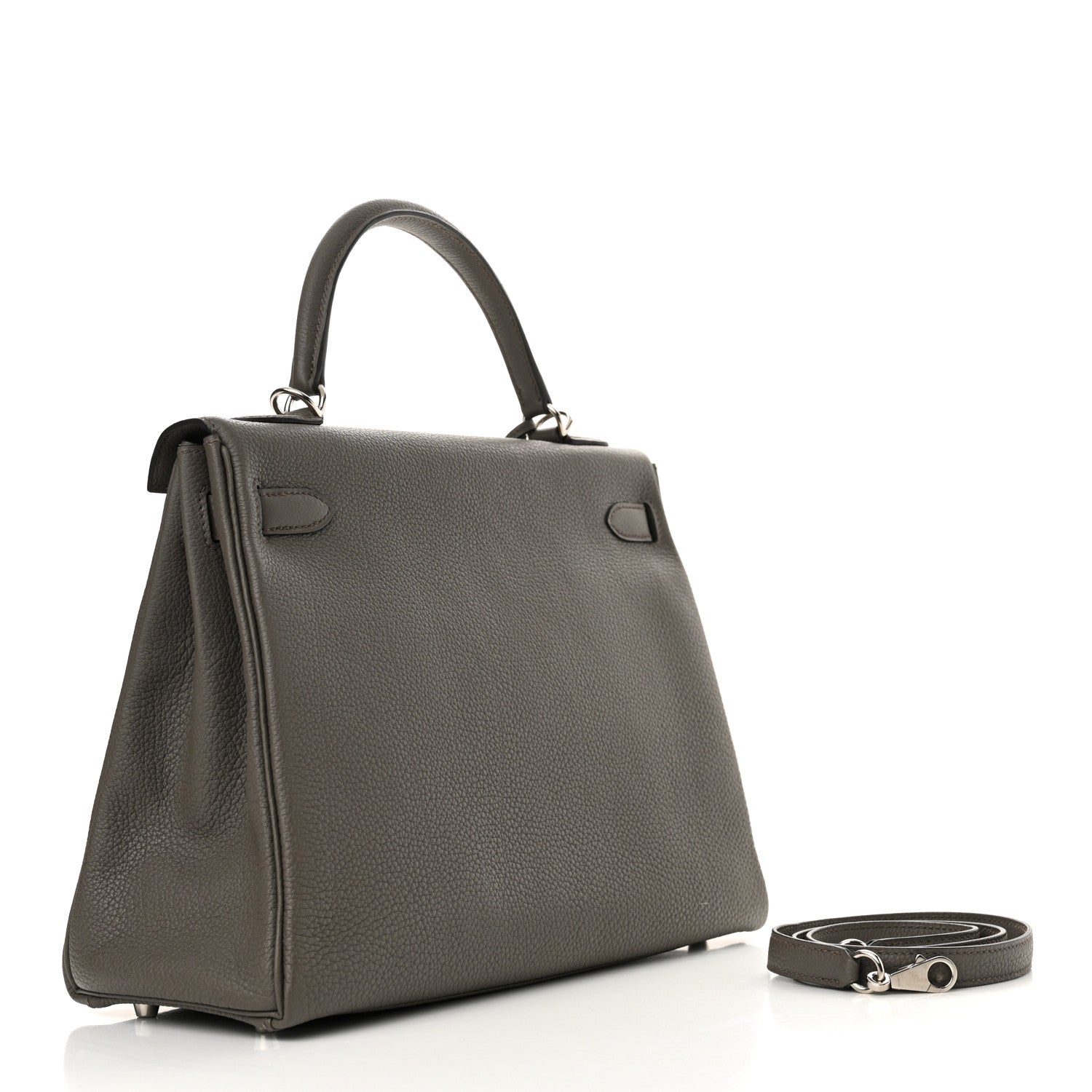 Hermes Togo Kelly Retourne Etain Handbag Travel Bag