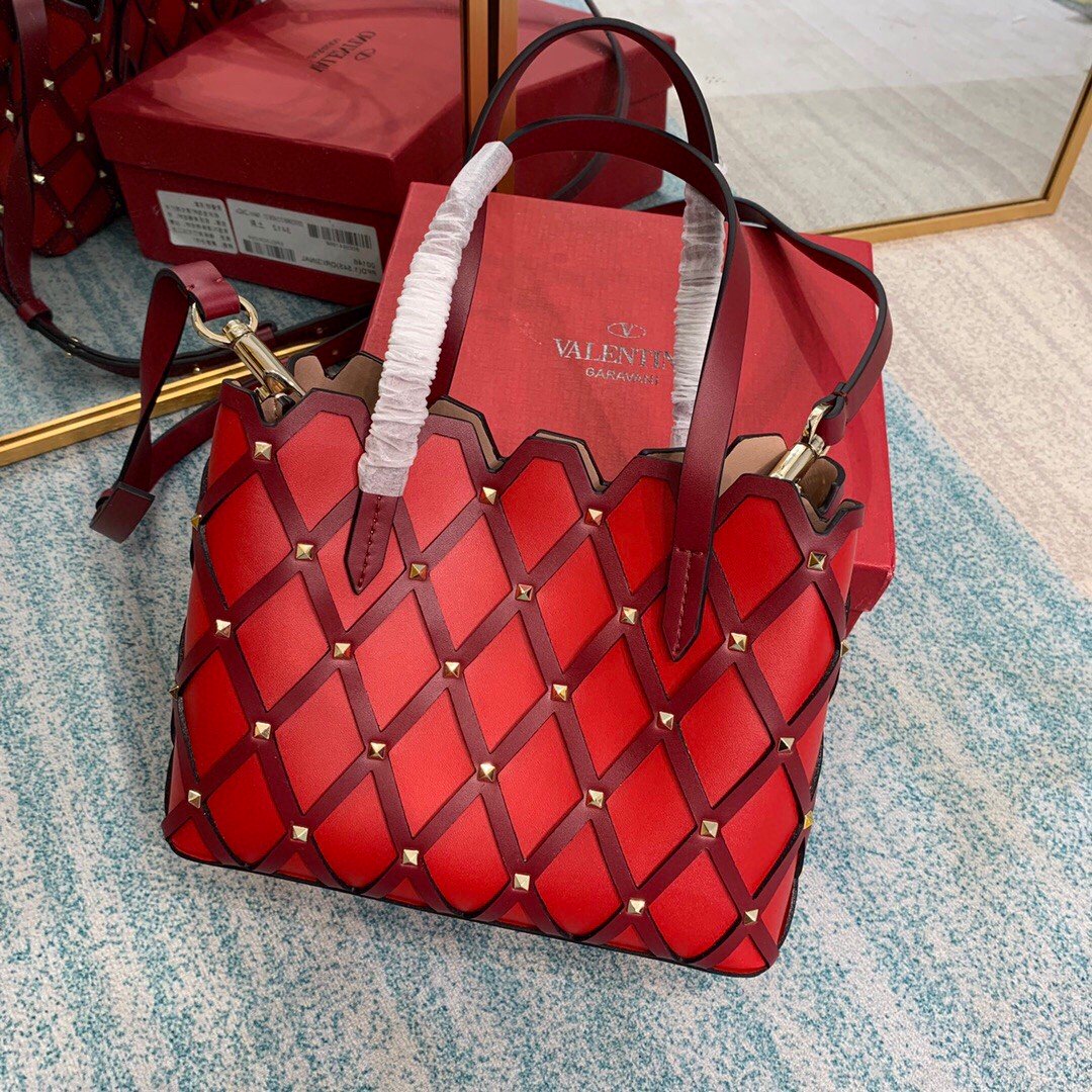 Valentino Garavani Beehive , 22. Red Small Travel Bag
