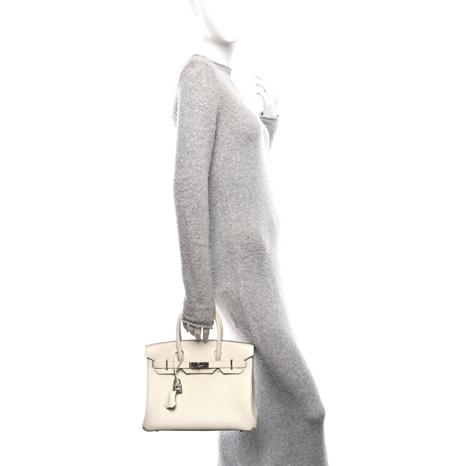 Hermes Togo Birkin Mushroom Handbag Travel Bag
