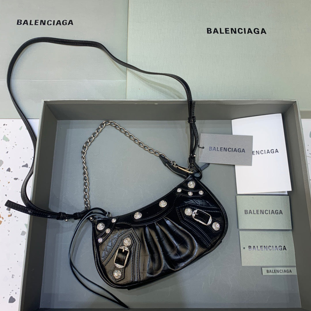 Balen Le Cagole Bag With For Women Black Mini Travel Bag