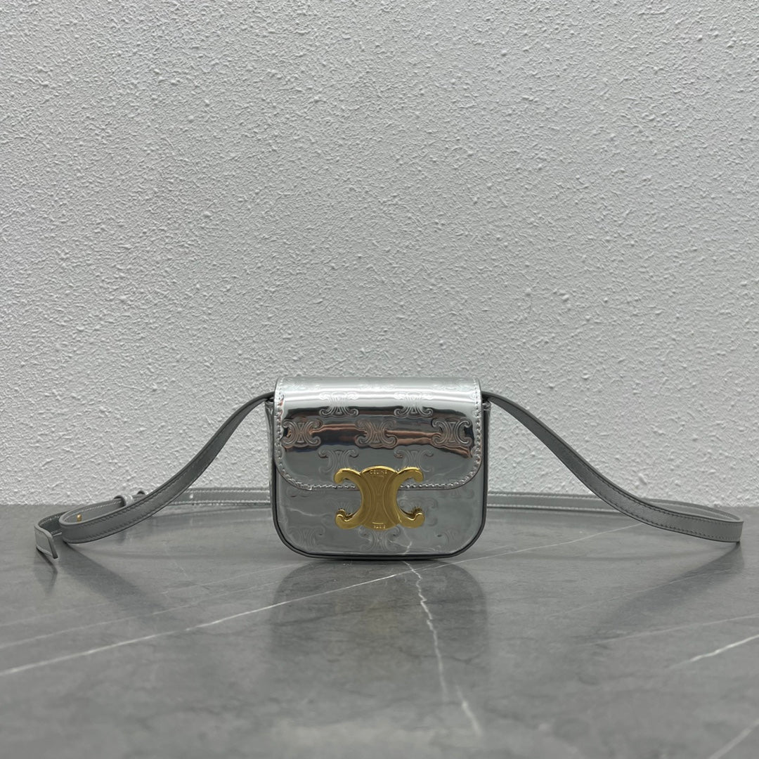Top Quality Teen Triomphe Bag For Women Silver Travel Bag